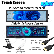 8.8 นิ้ว TFT LCD จอภาพพกพาแบบแถบยาวสำหรับ Raspberry PI / กรณี PC / Aida64 จอภาพทุติยภูมิ