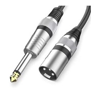 Xlr female mic cable 3 pin to akai mono 6.5mm 2mtr