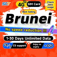 SCT Brunei SIM Card 1-30 Days 4G Unlimited Data SIM Card Brunei