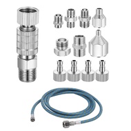 Airbrush Adapter Set Quick Release Airbrush Adapter Kit Nylon Braided Air Hose for Air Compressor an