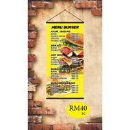 BUNTING MENU BURGER SAIZ (2X4 / 2X5)
