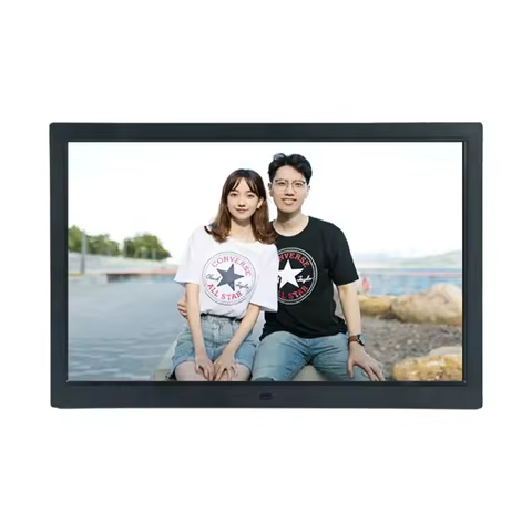 14 inch Digital photo frame 1366 * 768 Video Photo Calendar USB/SD White Digital photo frame Black V