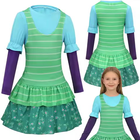 Fantasia Princess Bonnie Cosplay Teen Dress Cartoon Plush Story Youth Disfraz Costume 6 to 14 Years 
