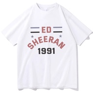 KEMEJA Ed Sheeran Shirt Fashion Ed Sheeran Shirt 1991 Gift for Ed Sheeran Fan Unisex O-Neck Short Sl