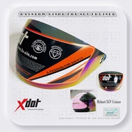 SGV CRUISER VISOR / XDOT G118 Visor Rainbow / Clear / Smoke