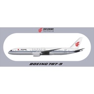 R RBF Out Of Print AIR CHINA 787-9 9.5 X5.7cm STICKER S-R-789-CA