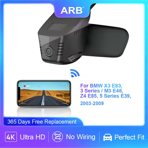 Car DVR for BMW X3 E83 / 3 Series M3 E46 Z4 E85 / 5 Series E39 2003-2009, 4K ARB Dashcam Car Recorde