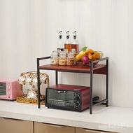 🚢Factory Supply Kitchen Storage Rack Microwave Oven Storage Rack Punch-Free Organizing Rack Floor-Standing Oven Rack