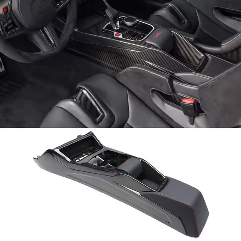 CS CSL Design Pre-preg Dry Carbon Fiber Center Console Kits Interior Upgrade For BMW G8X M2 M3 M4 G8