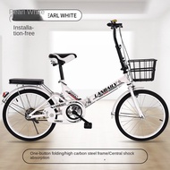 Folding Bicycle 16 Inch 20 Inch Men's And Women's Ultra Portable Shock Absorption Mini Children's Student Bike Foldable