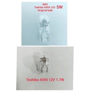 TOSHIBA ORIGINAL T10 / 4090 12V W5W 5W / 4090 12V 1.7W BULB ,MENTOL