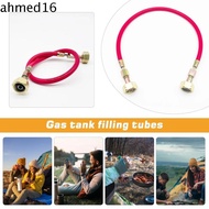 AHMED Liquefied Gas Tank Filling Bridge, red Russian standard LPG Refilling Bridge, secure Good sealing rubber Explosion-proof design inter-cylinder transfer hose camping