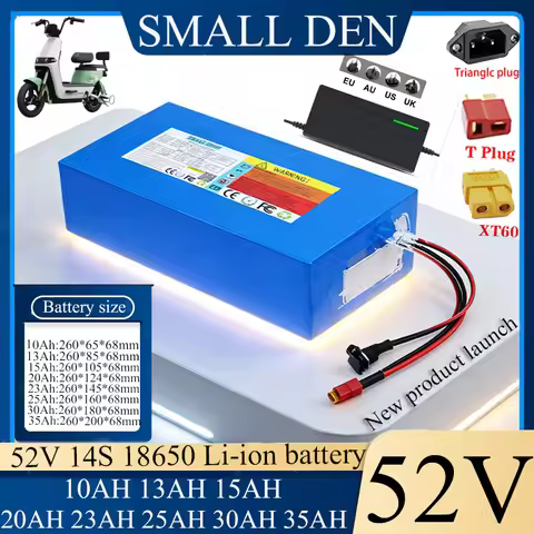 52V Li-ion battery 10Ah-13Ah-15Ah-20Ah-23Ah-25Ah-35Ah 18650 14S3P-10P For 58.8V Li-ion battery pack 