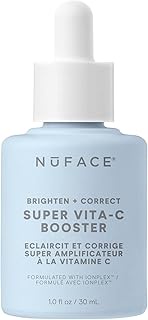 NuFACE Super Vita-C Booster - Vitamin C Face Serum + Brightening Niacinamide for Dark Spots & Even S