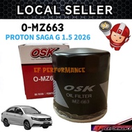 OSK PROTON SAGA G 1.5 2026 OIL FILTER NEW GEN MC3 PW914299 CLEANER MINYAK HITAM ENGINE O-MZ663