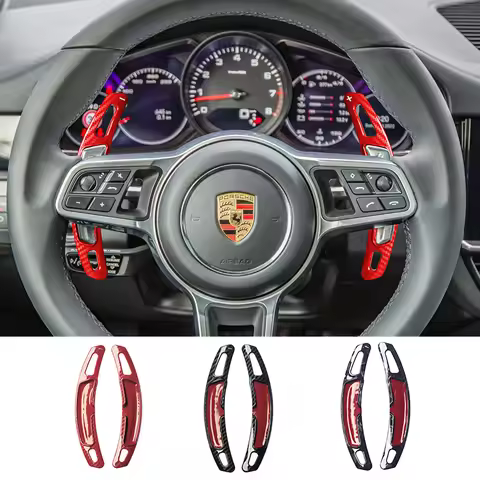Car Steering Wheel Shift Paddle for Porsche Macan Panamera Cayenne Carrera 911 718 991 Spyder 918 Ca