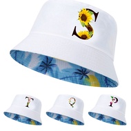 Fisherman Hat Bucket Cap Flower Color Letter  Men Women Washed  Panama Hat Fashion Hip Hop Gorros Bo