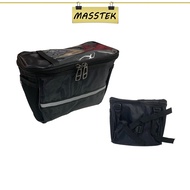 MASSTEK @Johor Folding Bike Handlebar Bag Bicycle Bike Front Bag Front Frame Bag Travel Storage Hand