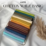 AACO BAWAL COTTON VOILE BASIC PLAIN BIDANG 45
