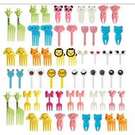 MATA Various Mini Bento Picks, Children's Lunch Skewers, Bento Skewers, Eyes, Giraffe Bento Skewers,