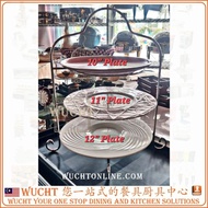 【WUCHT】Stainless Steel 3-tiers Round Plate Holder Hi-Tea Holder Display Rack Stand for Buffet or Ser