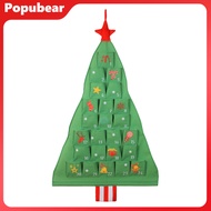 Fabric Christmas Advent Calendar with Pockets 25 Days Christmas Tree Countdown Calendar Wall Door Ha