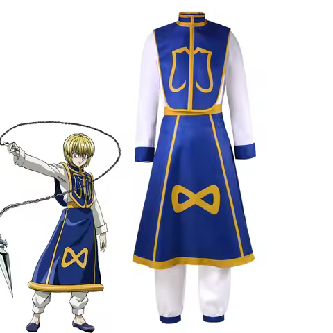 Anime ×HUNTER Kurapika Cosplay Man Top Pants Uniform Set Party Halloween Costume gf;.9