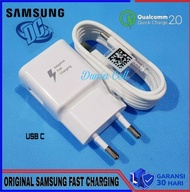 casan hp samsung Galaxy A50 / A30 / A20 ori 100% charger USB C fast charging