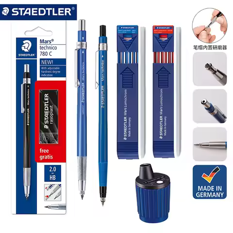 STAEDTLER Mechanical Pencil 780C/788C Anime Engineering Drafting Design Manga 2.0mm Premium Drawing 