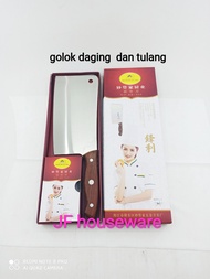 golok tulang dan daging gagang kayu