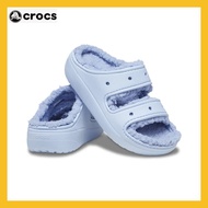 Crocs Women's Classic Cozzzy 207446 Blue Sandals (Plastic bag packaging)