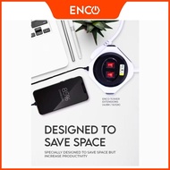 Enco Tower - Soket Kuasa Bertingkat 5U12K dengan Pelindung Lonjakan, 12 UK Plug dan 5 Port USB Sirim