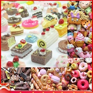 ezbuy1 10Pcs Realistic Mini Food Biscuit Donut Model DIY Jewelry Decorative Accessory