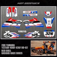 Graphics Stickers Decals Deco Full Kit  For Yamaha YZ 250F 400F 426F YZ250F YZ400F YZ426F 1999-2002 