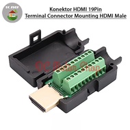 [[PROMO]]Best HDMI Connector 19Pin socket Terminal Connector Mounting HDMI Male - HDMI Connector 19P