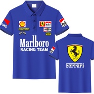 Ferrari Ferrari sf1000 F1 Phương Trình Áo Quần đua Tùy chỉnh công sở mùa hè Polo nam áo sơ mi tay ng