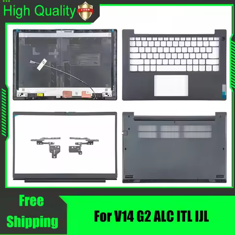 For Lenovo V14 G2 ALC ITL IJL Laptop LCD Rear Lid Back Top Cover Front Bezel Palmrest Upper Bottom C