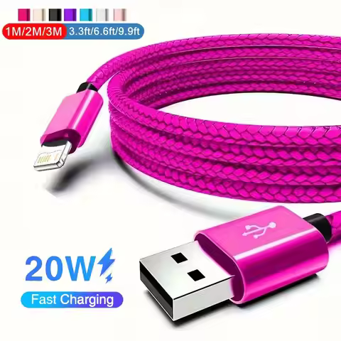 1M 2M 3M 25cm Long USB Data Sync Line Charger Cable For Apple iphone 14 13 12 11 Pro XR XS MAX 5 5S 