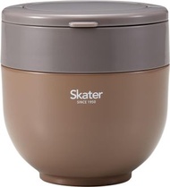 日本Skater 可摺疊手柄 保溫燜燒杯 保溫飯盒 保溫湯壺 飯壺 800ml (Nut Brown) 平行進口