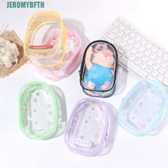 JEROMYBF 10cm Transparent Doll Bag, Zipper Cartoon Design Doll Storage Bag, Kawaii Colorful Display 