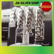 Ready Stock | 925 纯银 男款手链 | Original 925 Silver Bracelet Bangle 580 TPsc For Men | Gelang Tangan Lelaki Perak 925