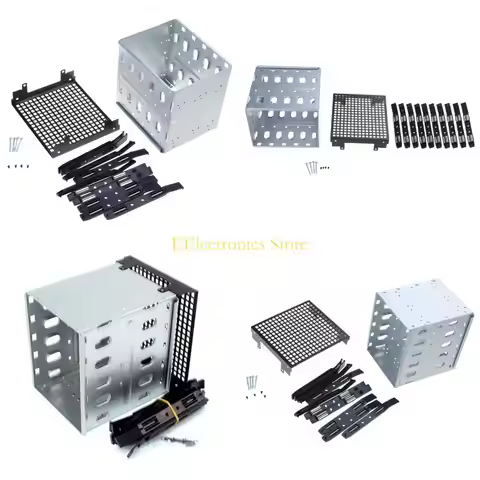 B03C Hard Drive Cage for SATA SAS HDD Cage Rack with Fan Space for Computer SATA 5.25" to 5X 3.5'' L