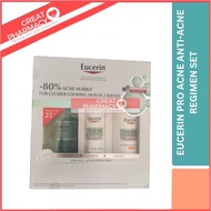 Eucerin Pro ACNE Anti-Acne Regimen Set (Cleanse+Serum+Day cream) (Exp: Year 2025)