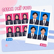 MERAH Print Passport Photos 3x4 4x6 | Red Background School Proposal Photo Print HDbiru