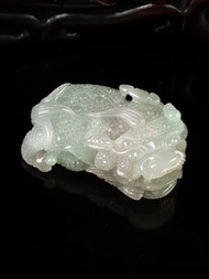 【珠宝严选】晟辉珠宝翡翠招财貔貅吊坠玉石挂件附证书33.26g送礼推荐