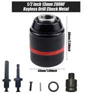 CASTA Kepala Bor Logam Tanpa Kunci 10mm 13mm – Chuck Bor Universal Full Metal Body Anti Selip Tahan 