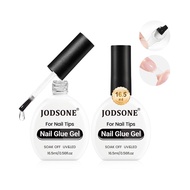 JODSONE 2Pcs 16.5ml Nail Glue Gel Clear And Long-Lasting U V Lamp Cured For Attaching False Nails Re