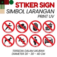 UV PRINTED SYMBOL STICKER
