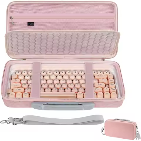 Geekria Keyboard bag Compatible with LOFREE DOT Foundation75%/Lipstick Elegant84, YUNZII C75 Travel 