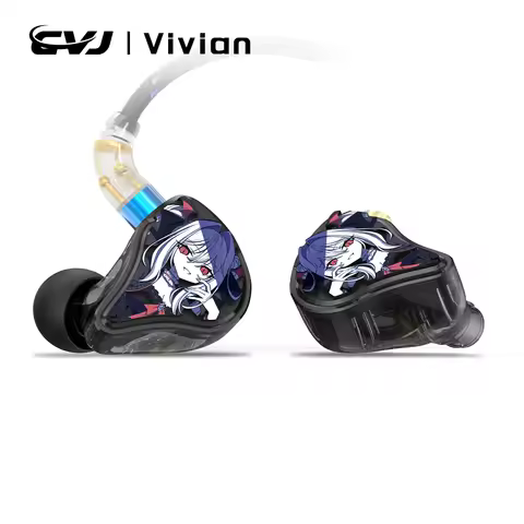 CVJ Vivian In Ear Earphones 10mm Dynamic Driver suitable for Music and Gaming 0.78mm Detachable Cabl